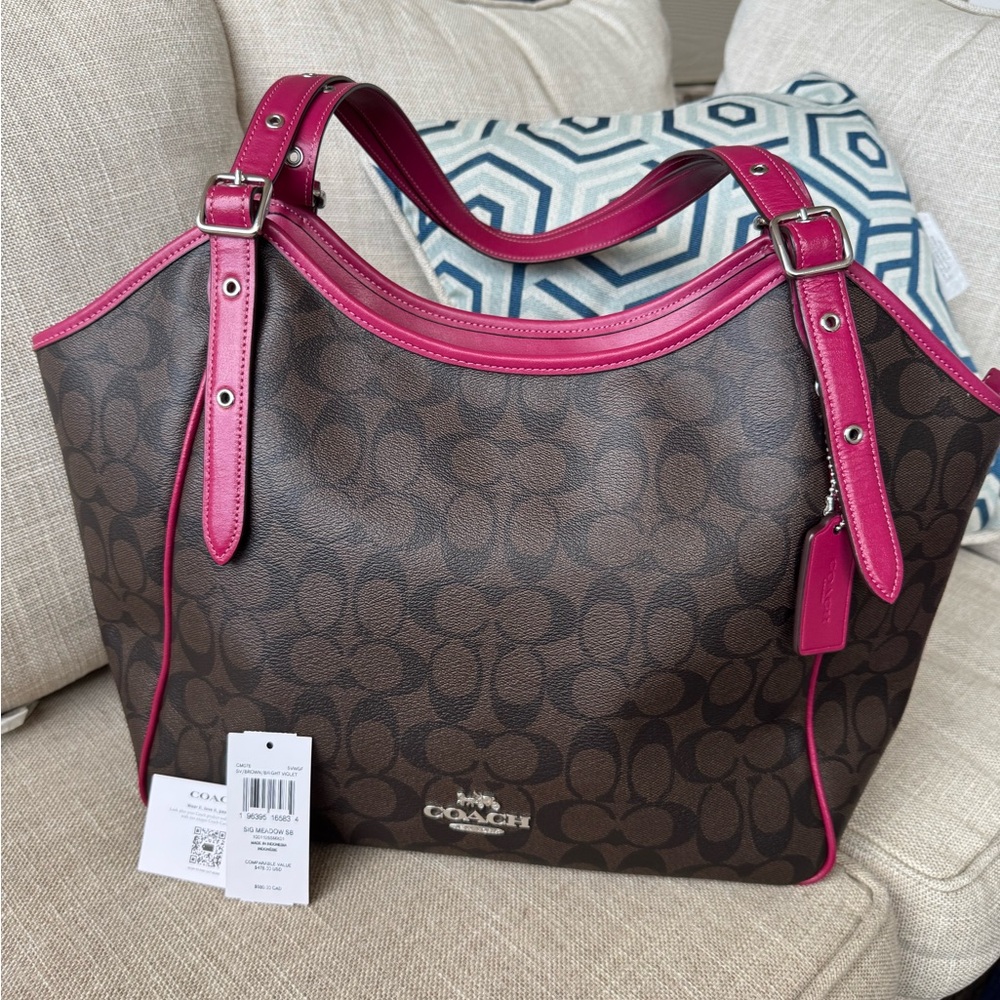 Coach Meadow Shoulder Tote Bag NWT